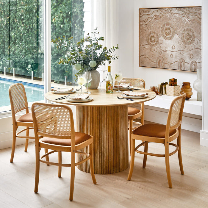Table a manger ronde en bois , tendance & Design